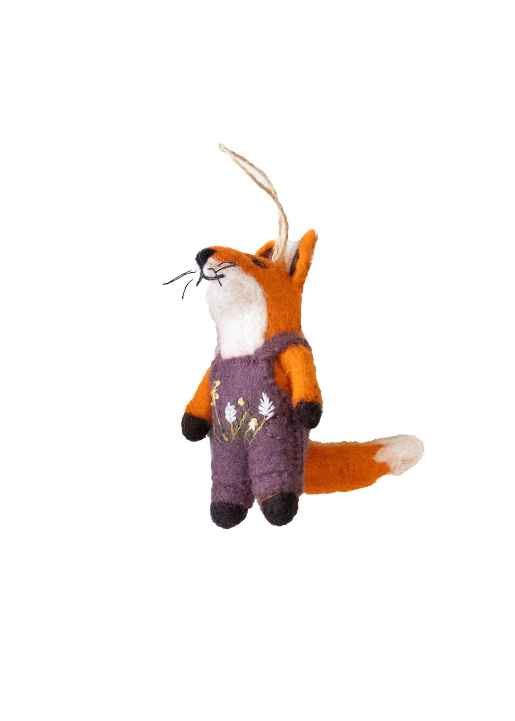 The Winding Road Felt Fox Ornament