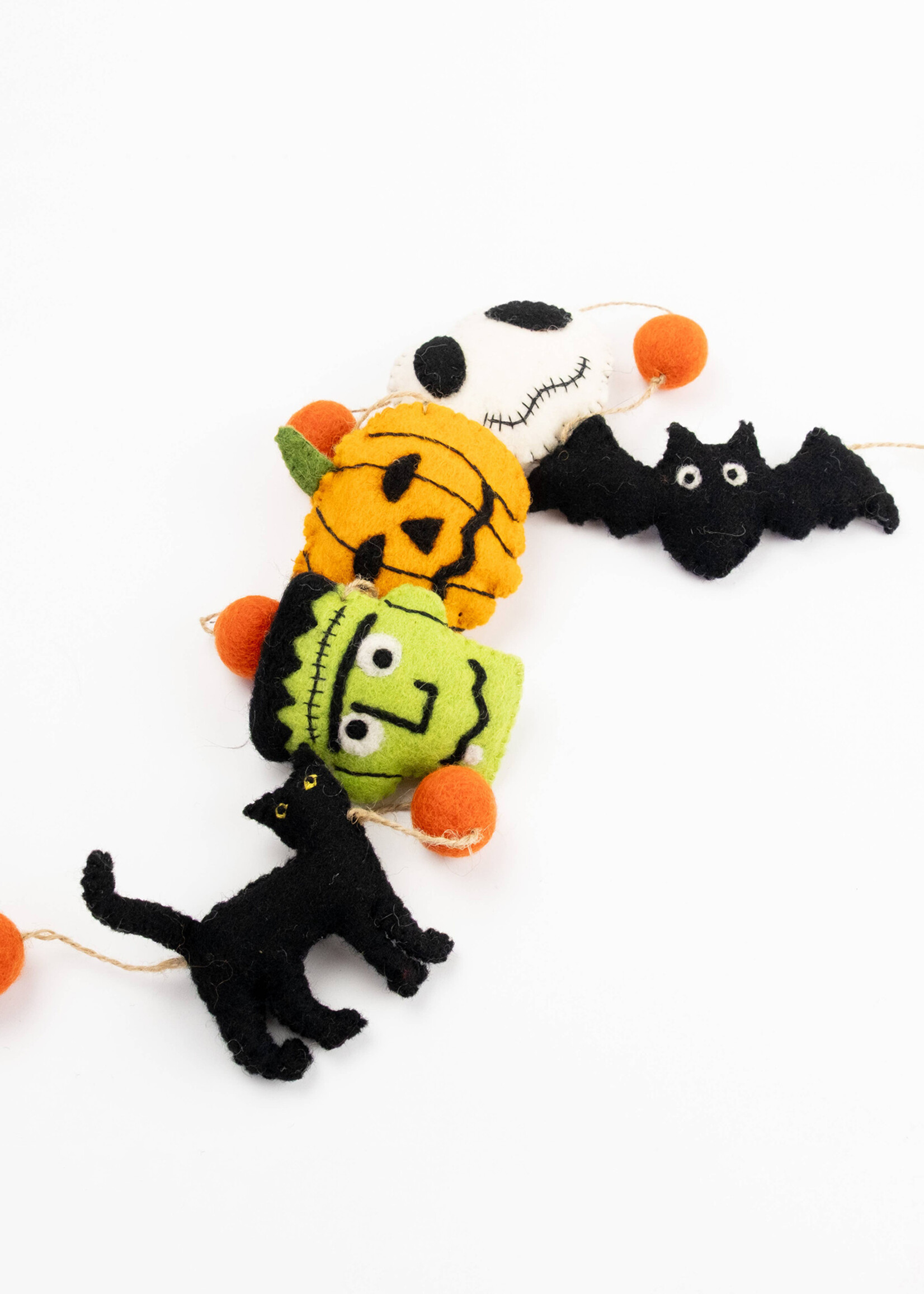The Winding Road Felt Halloween Friends Garland