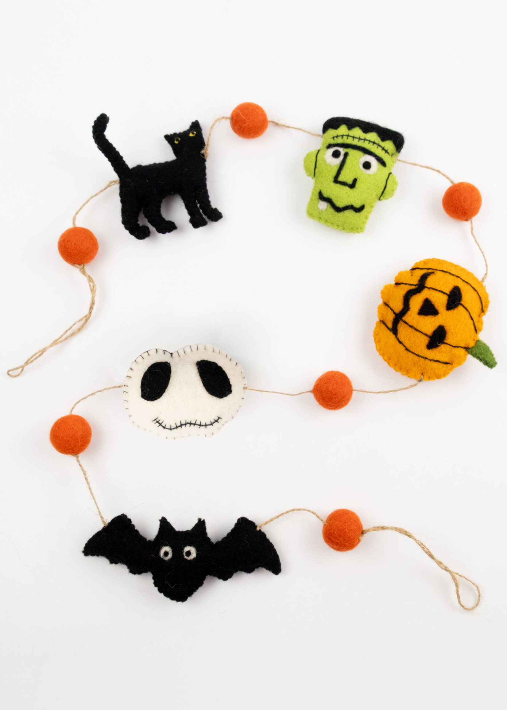 The Winding Road Felt Halloween Friends Garland