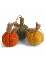 Gry and Sif Mini Felt Pumpkin Ornament Set