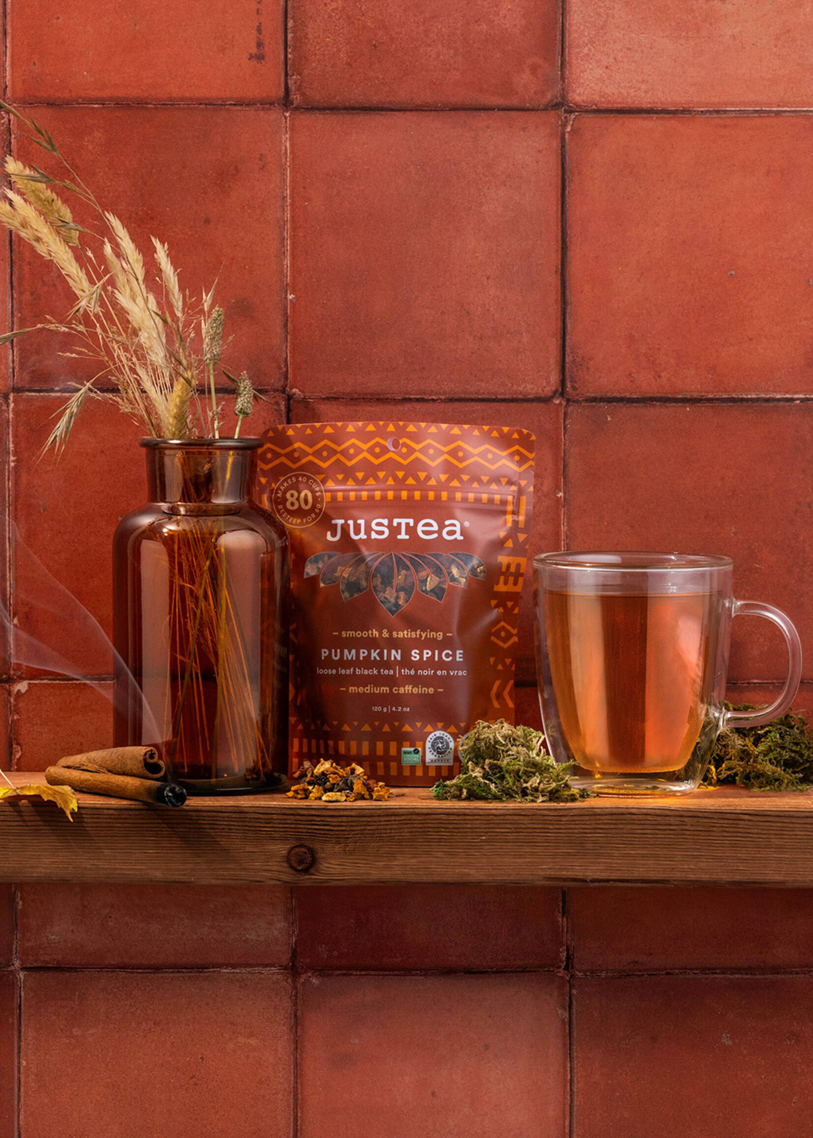 JusTea Pumpkin Spice Loose Leaf Tea