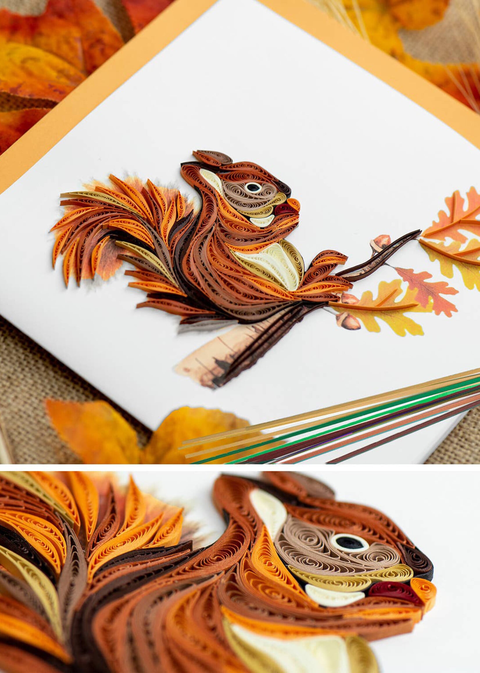 Quilling Cards Squirrel Quilling Card