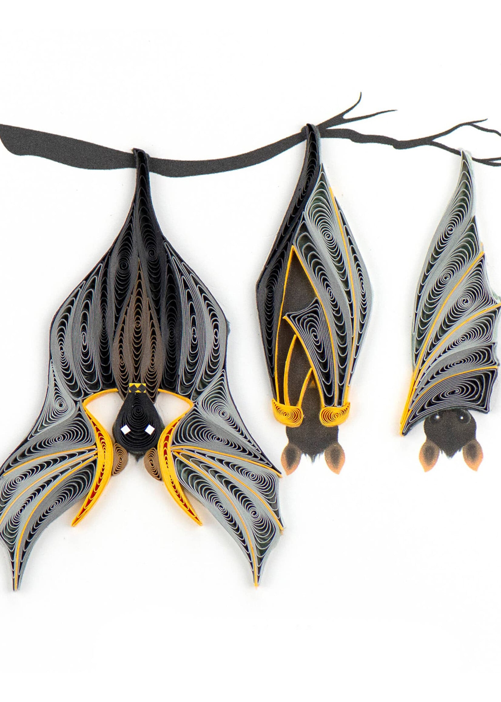 Quilling Cards Bats Quilling Card
