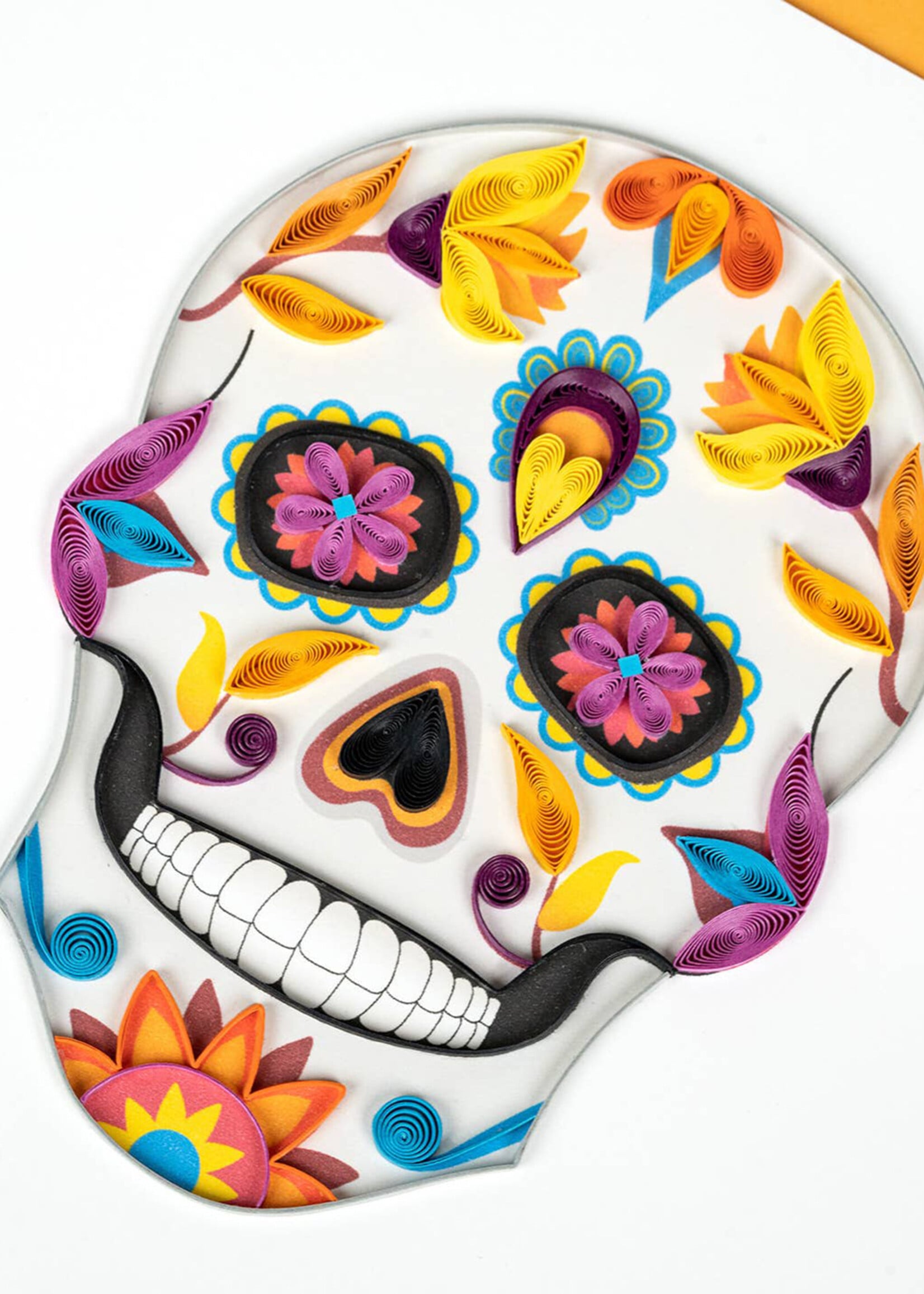 Quilling Cards Sugar Skull Quilling Card