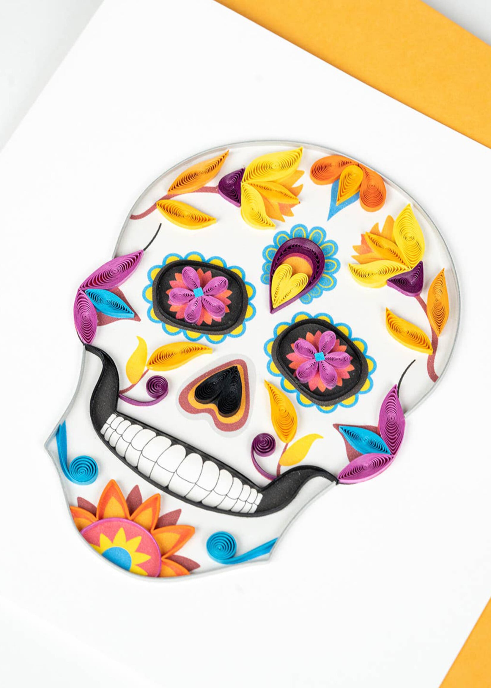 Quilling Cards Sugar Skull Quilling Card