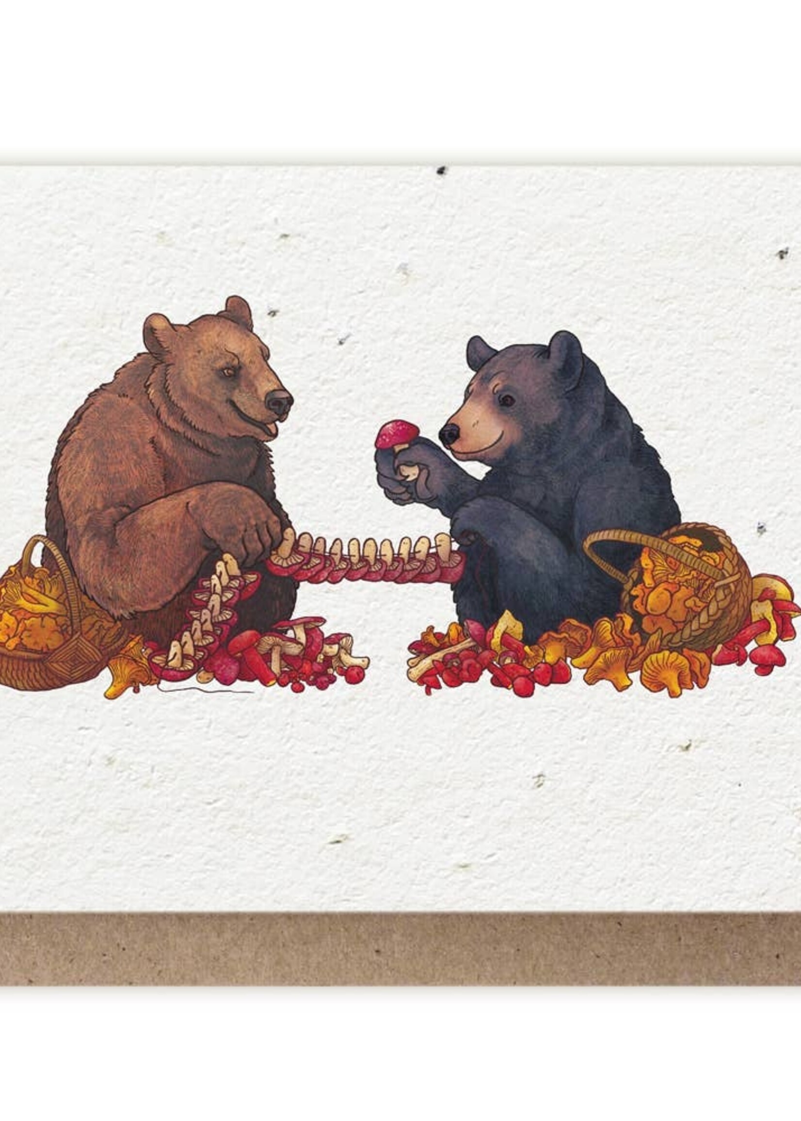 Small Victories Bears and Mushrooms Plantable Card