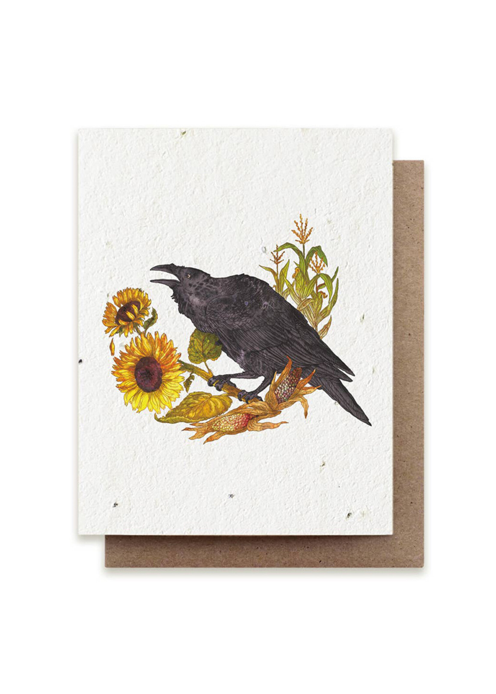 Small Victories Raven Plantable Card