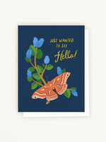 Lesley Goren Studio Garden Floral and Moth Card