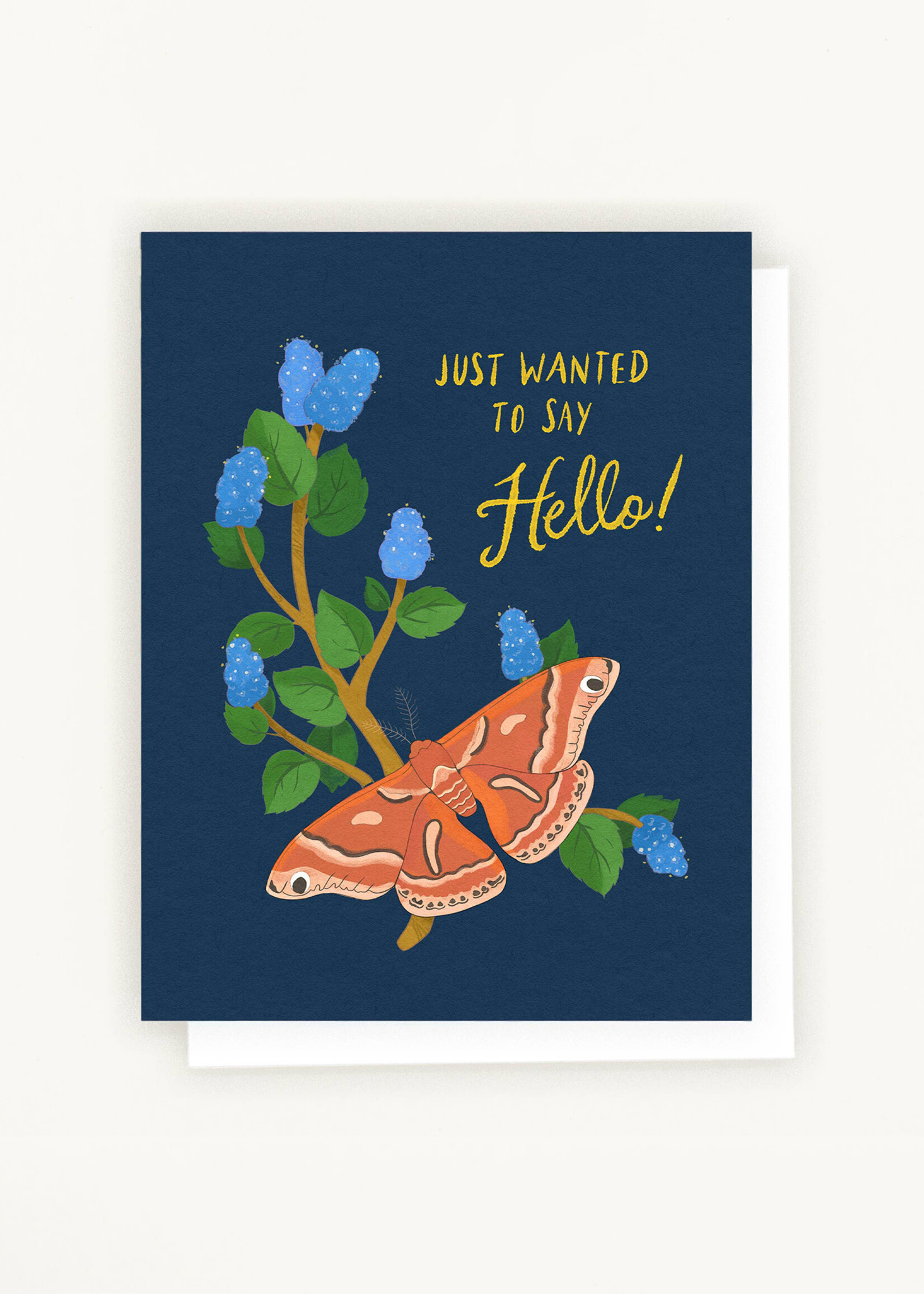 Lesley Goren Studio Garden Floral and Moth Card