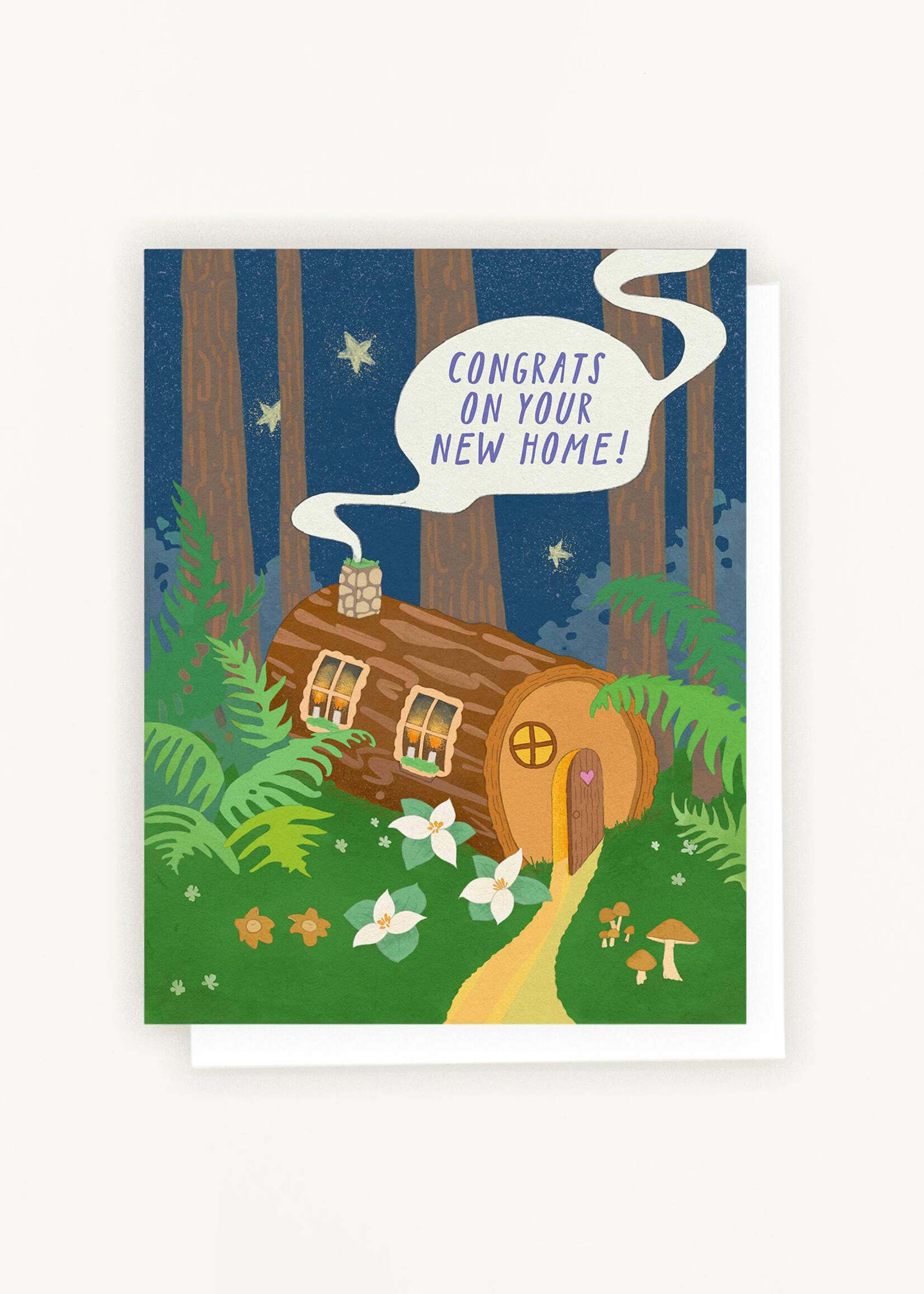 Lesley Goren Studio Cozy Forest New Home Card