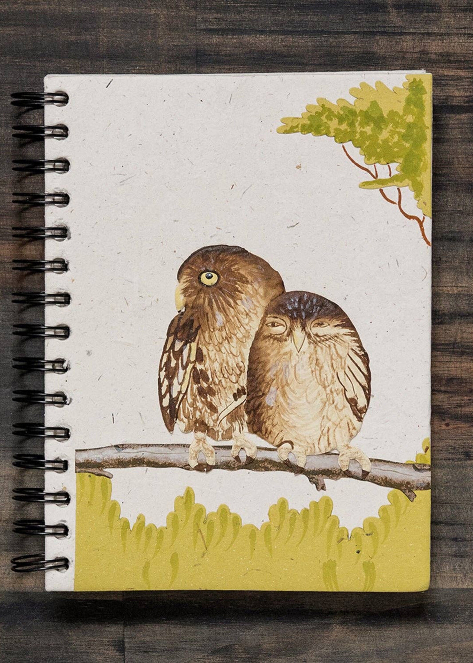 Mr. Ellie Pooh Owls on a Branch Notebook