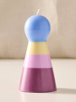 Ten Thousand Villages Balok Palm Wax Pawn - Berry Tones