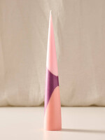 Ten Thousand Villages Esuk Palm Wax Cone Candle - Berry Tones