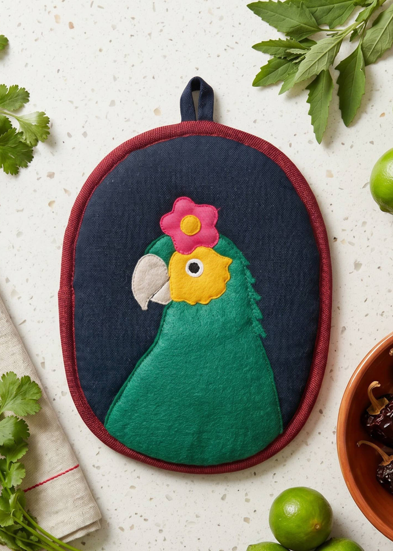 Upavim Bonito the Parrot Potholder