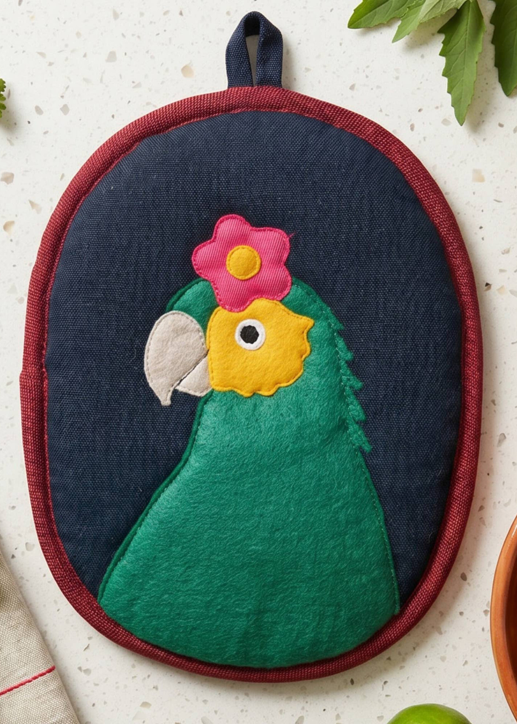 Upavim Bonito the Parrot Potholder