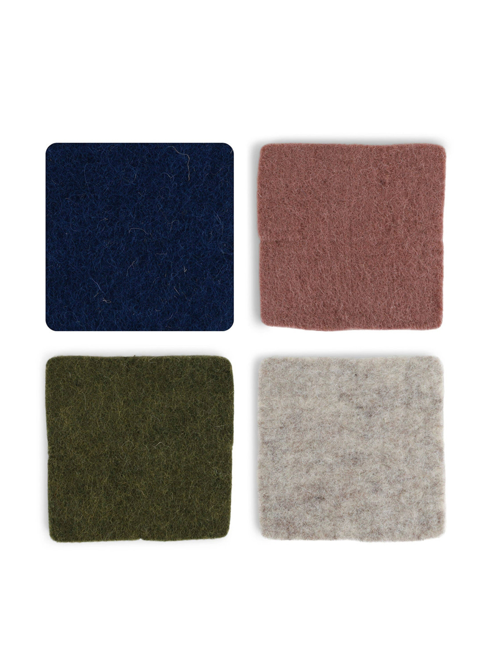 Gry and Sif Felt Coasters Set - Color Mix #5