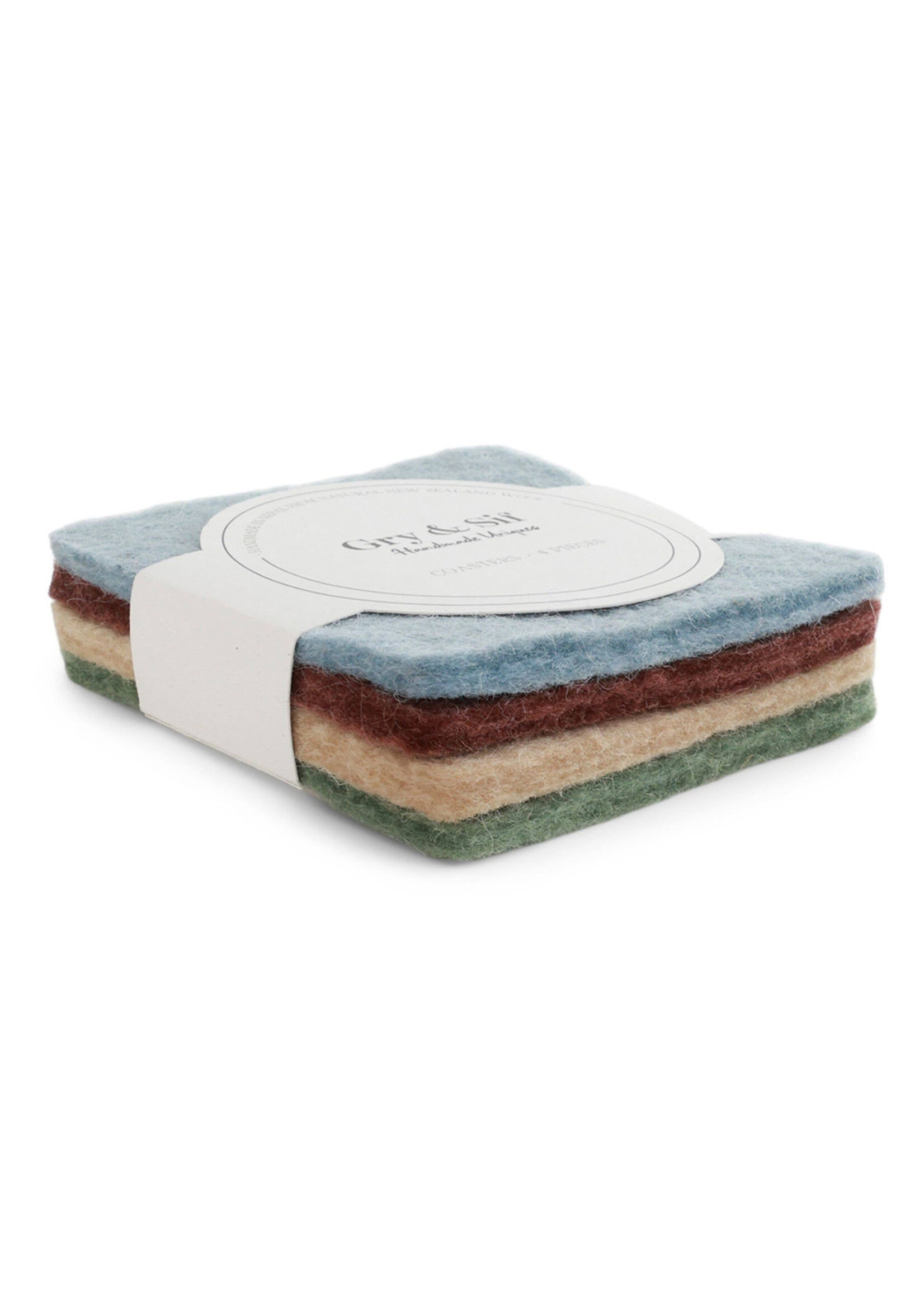 Gry and Sif Felt Coasters Set - Color Mix #3