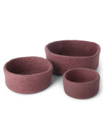 Gry and Sif Plum Felt Bowl