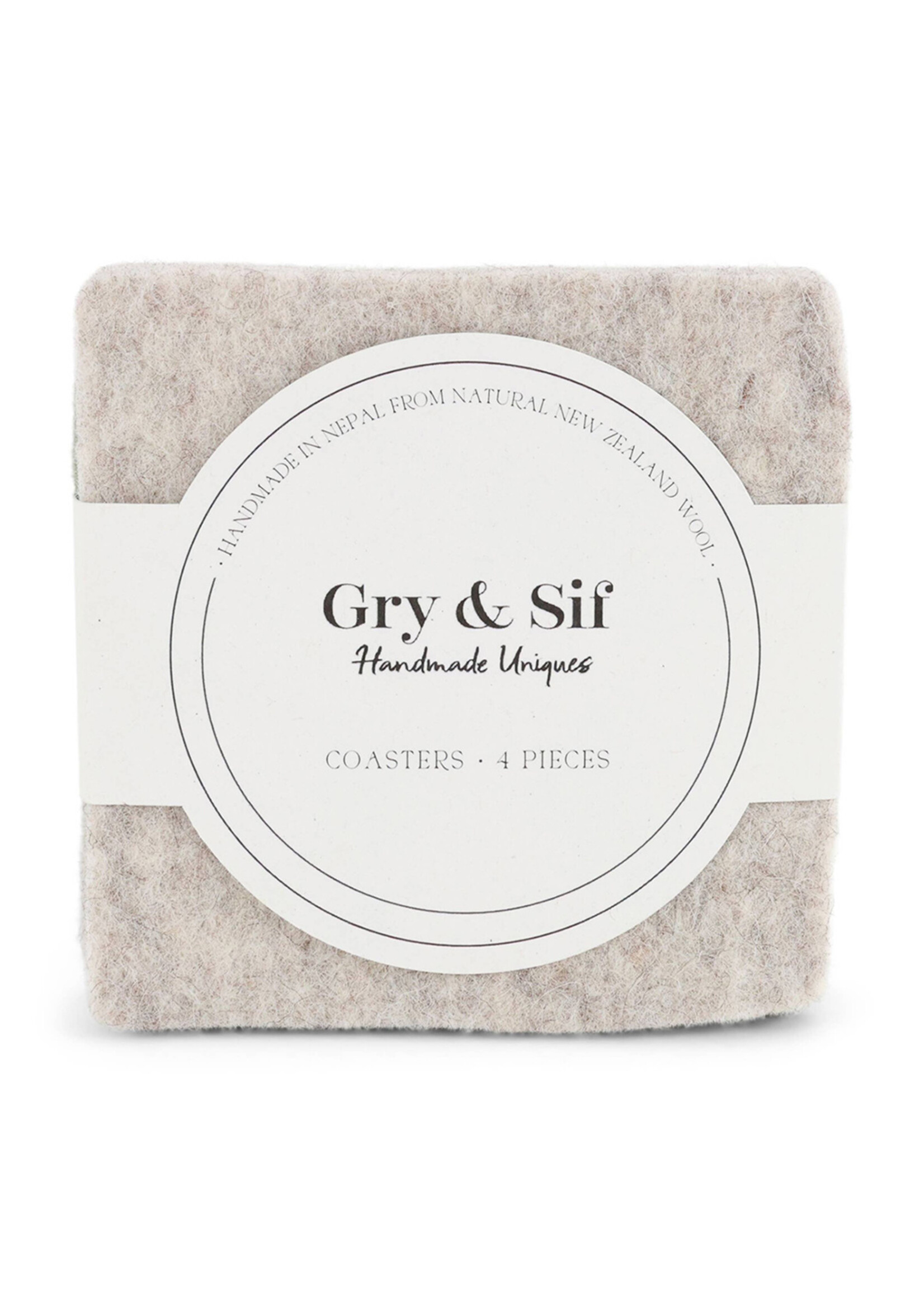 Gry and Sif Felt Coasters Set - Color Mix #6