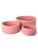 Gry and Sif Dusty Red Felt Bowl
