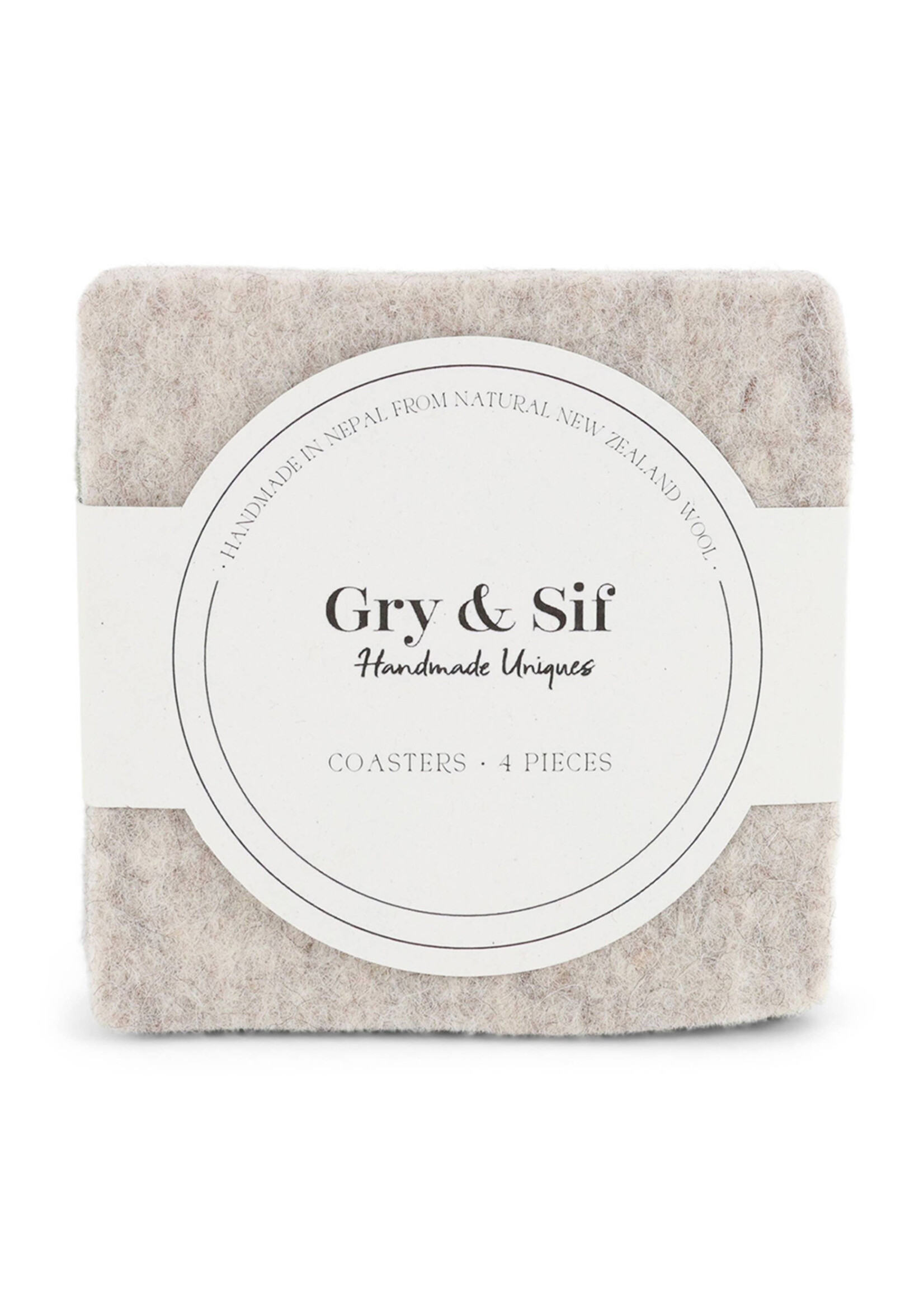 Gry and Sif Felt Coasters Set - Color Mix #5
