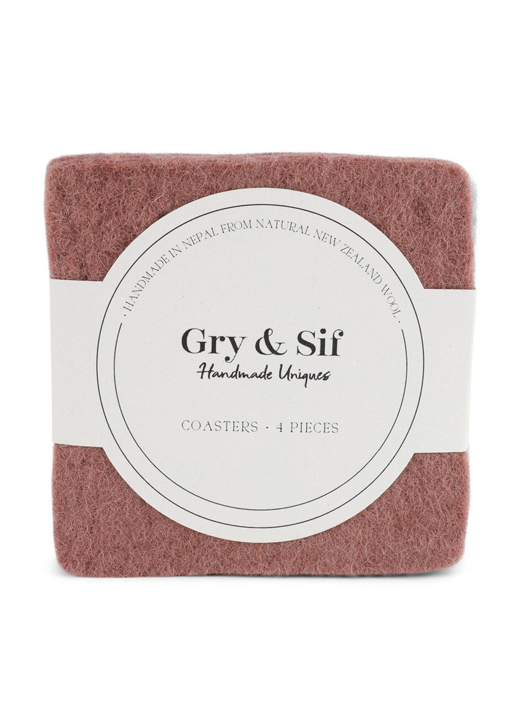 Gry and Sif Felt Coasters Set - Color Mix #2