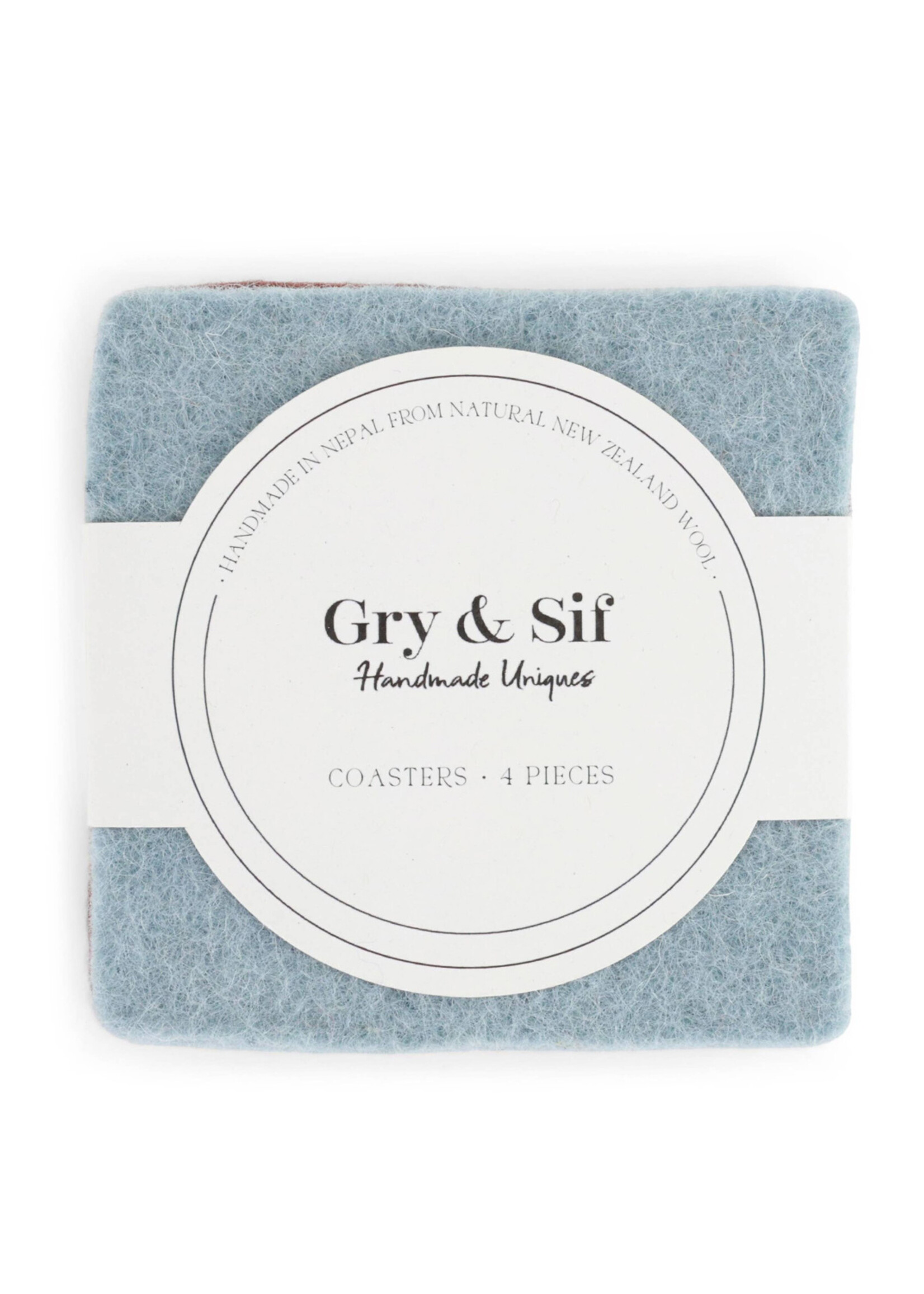 Gry and Sif Felt Coasters Set - Color Mix #11