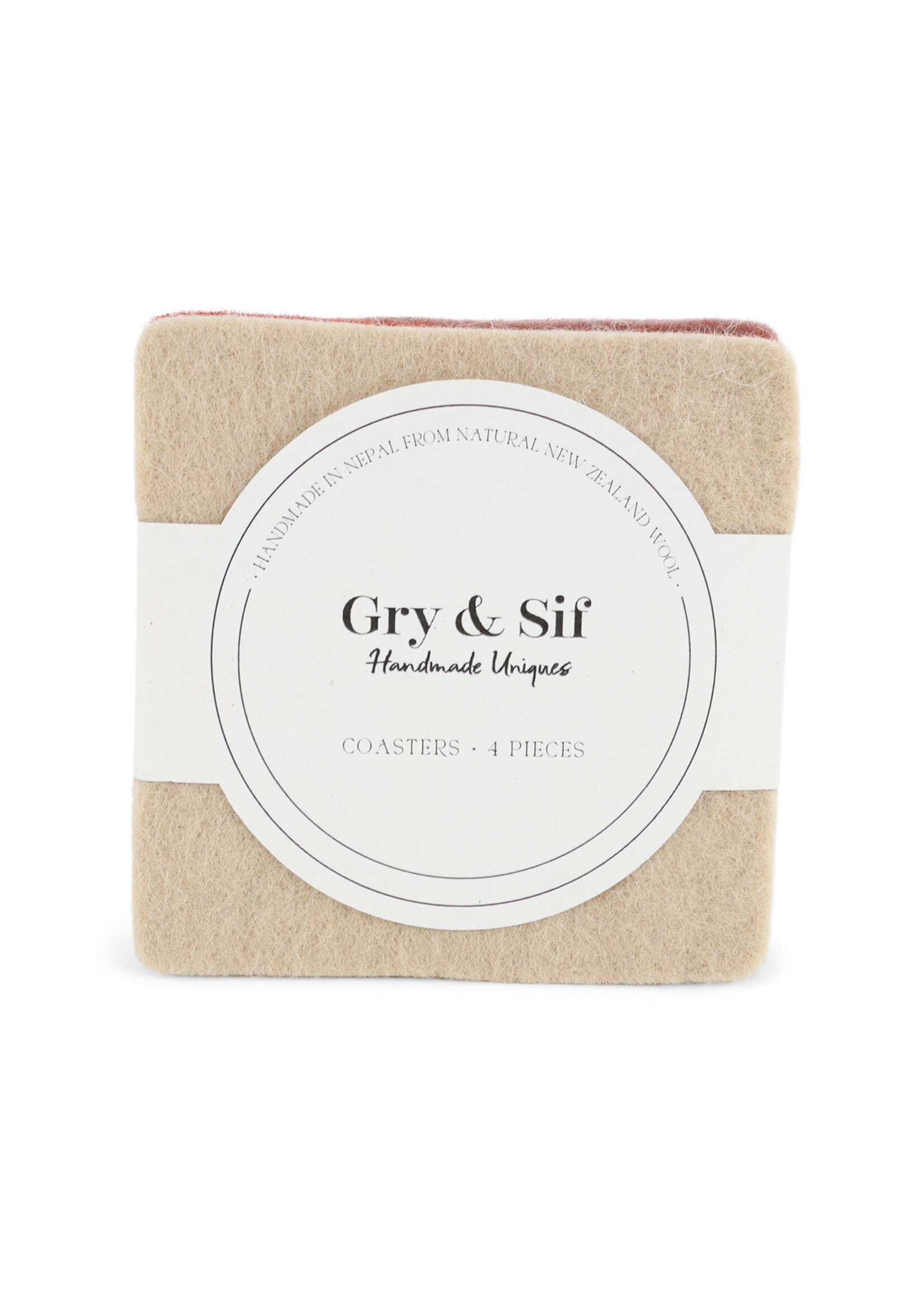 Gry and Sif Felt Coasters Set - Color Mix #10
