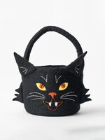 Global Goods Partners Felt Bucket - Halloween Black Cat