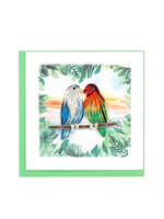 Quilling Cards Pair of Lovebirds Quilling Card