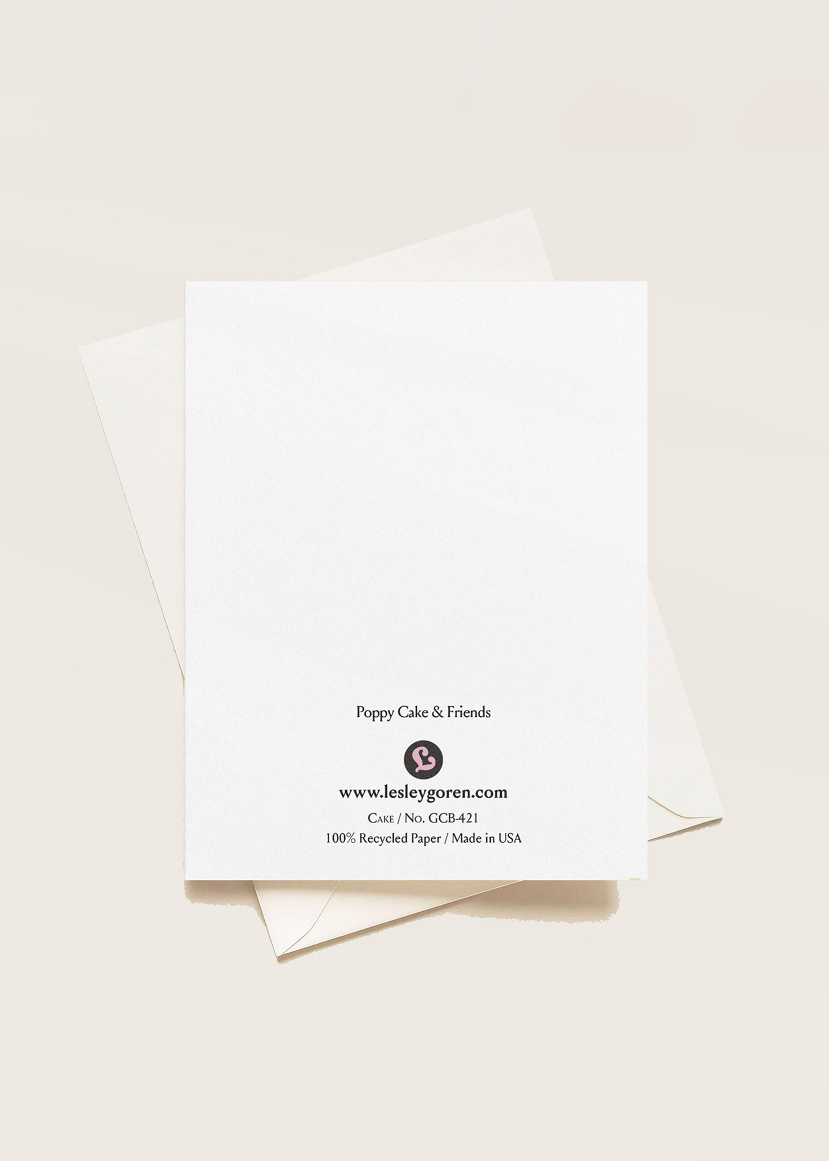 Lesley Goren Studio Poppy Cake Birthday and Bugs Card