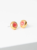 Noonday Coral Sculpted Porcelain Stud Earrings