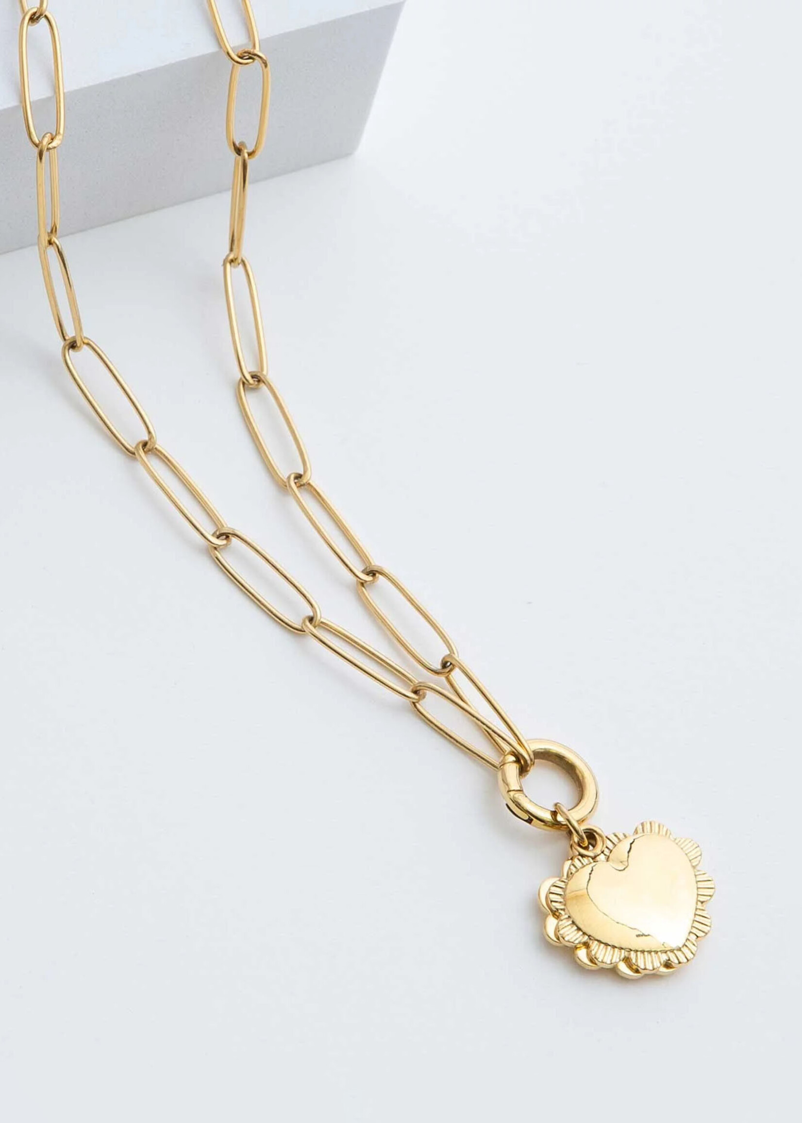Noonday Ardent Heart Locket Necklace