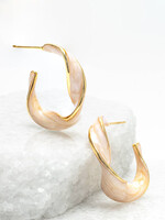 Starfish Project With a Twist Hoop Earrings - Soft Coral