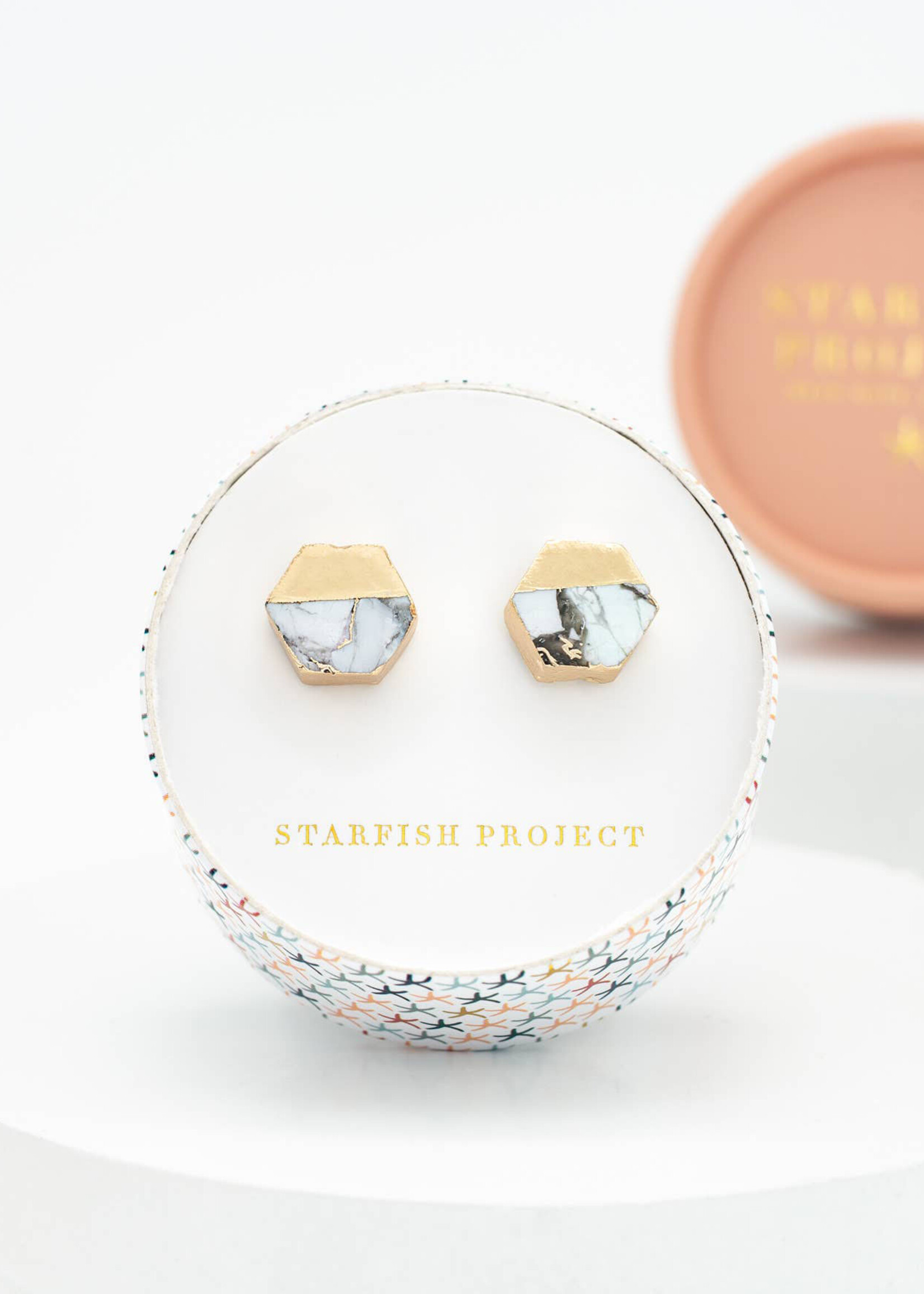 Starfish Project White Canopy Stud Earrings