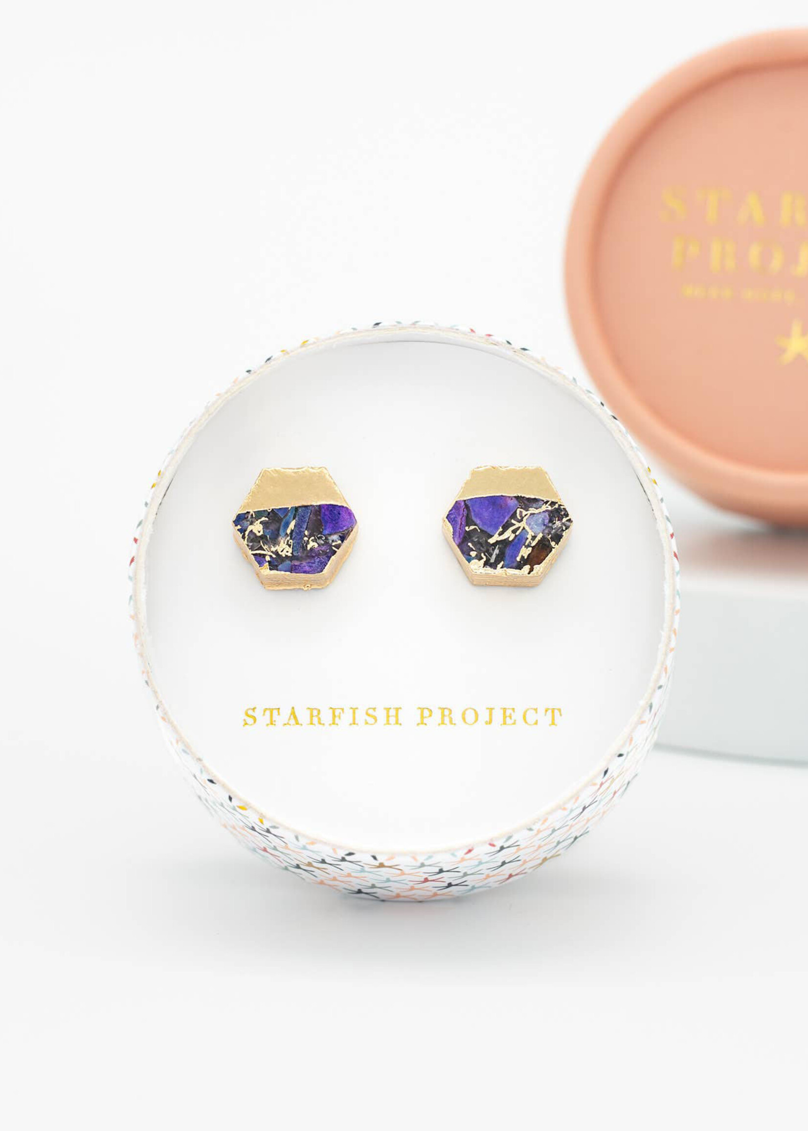 Starfish Project Royal Purple Canopy Stud Earrings