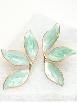 Starfish Project Mint Canopy Leaf Earrings
