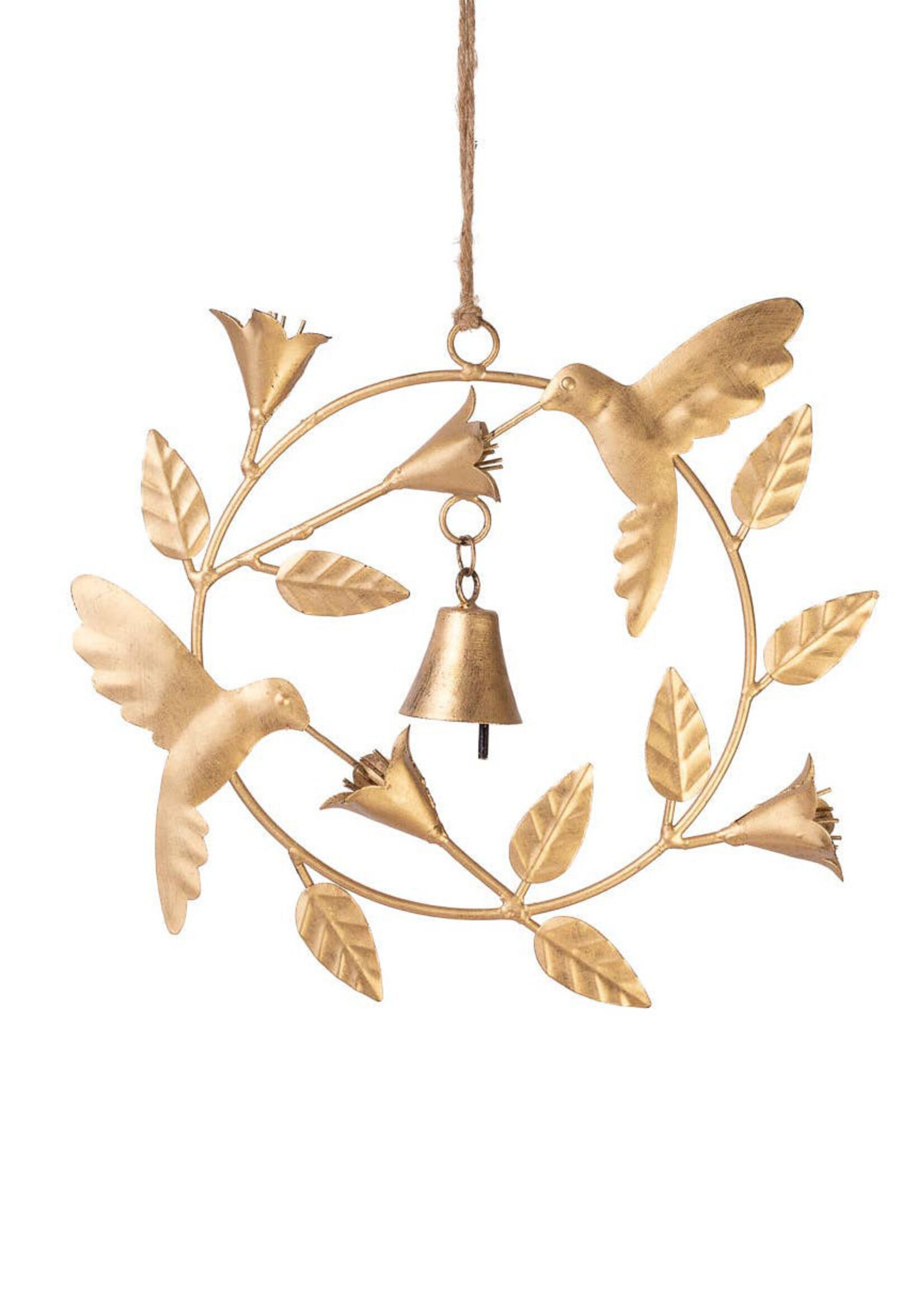 Matr Boomie Mitra Hummingbird Bell Wreath Chime