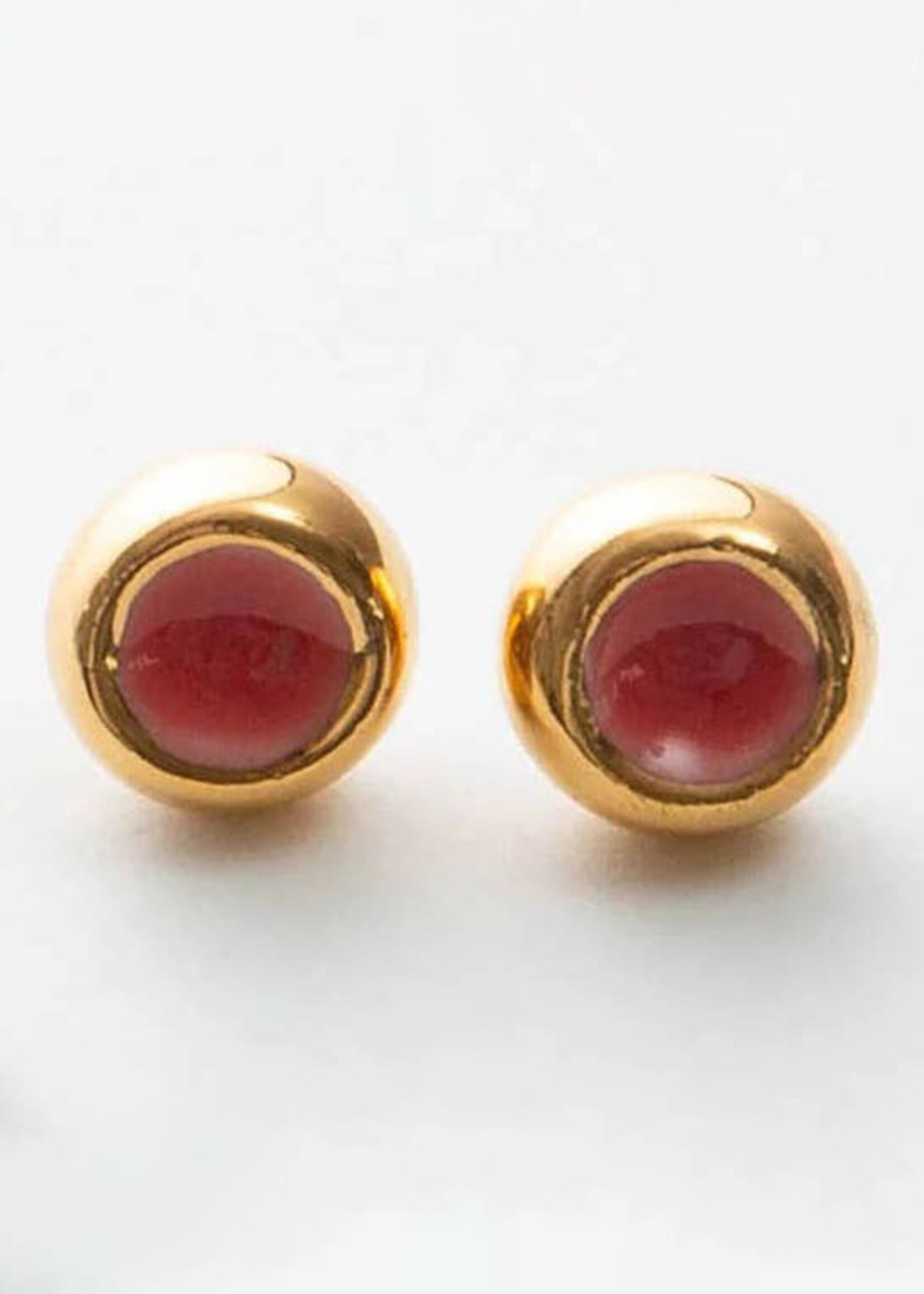 Noonday Coral Sculpted Porcelain Stud Earrings