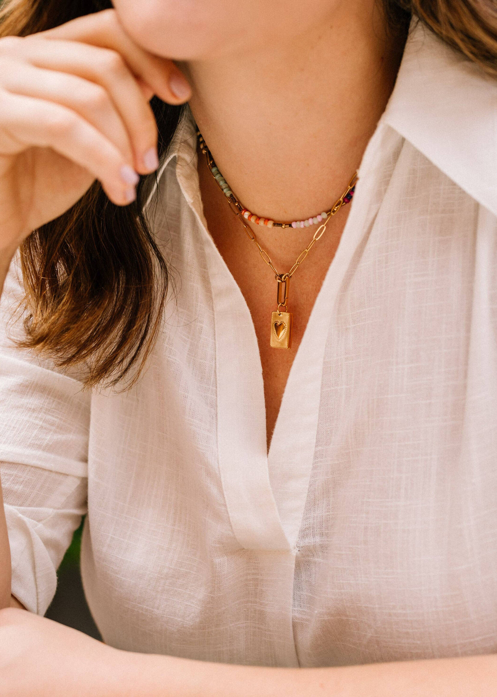 Noonday Heart Keeper Locket Necklace