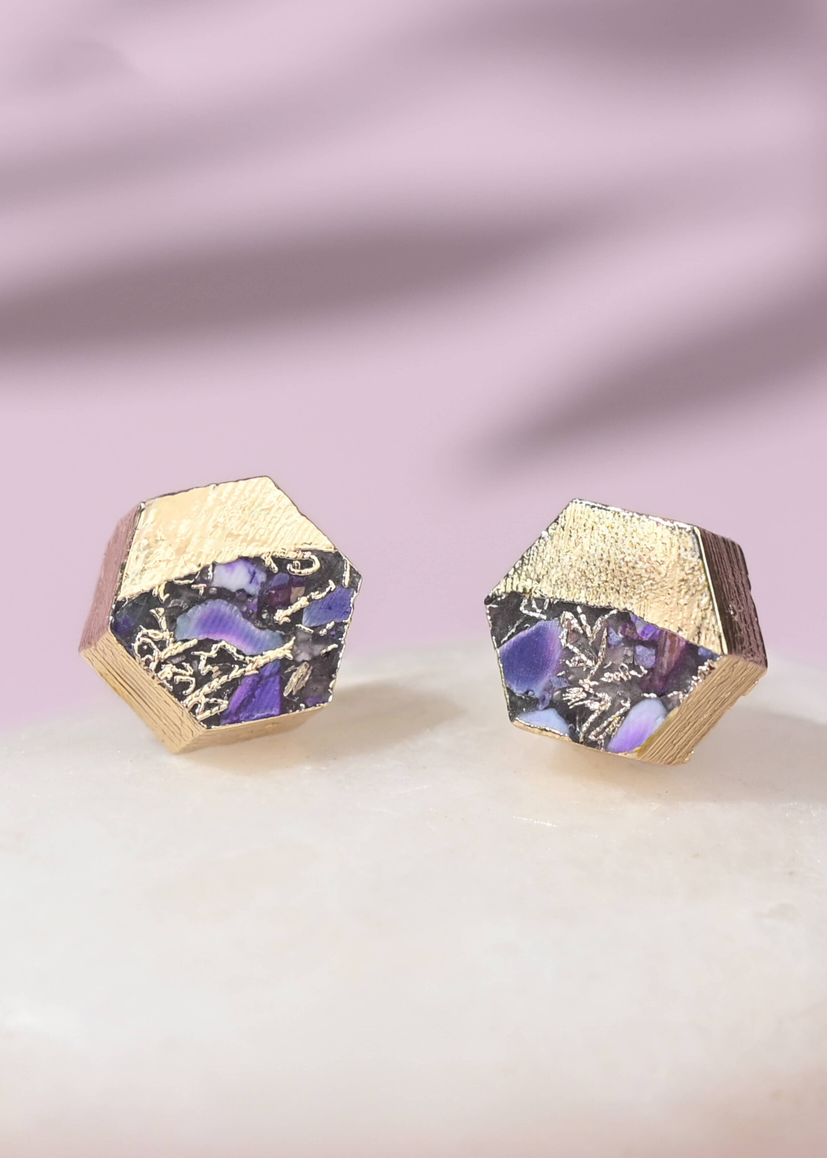 Starfish Project Royal Purple Canopy Stud Earrings