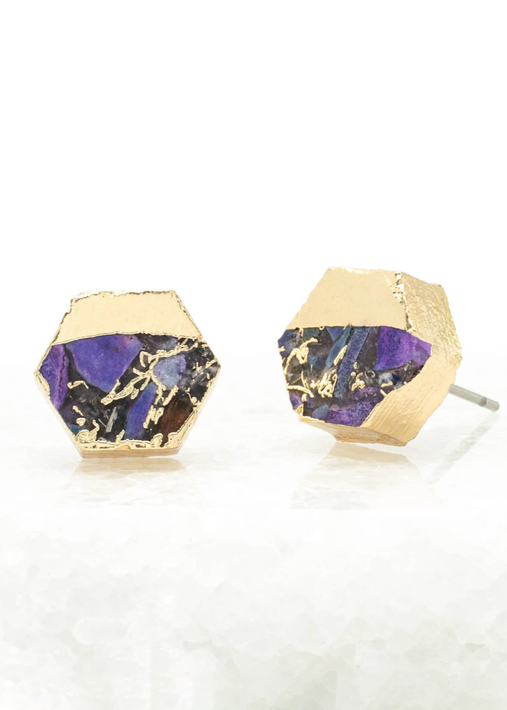 Starfish Project Royal Purple Canopy Stud Earrings