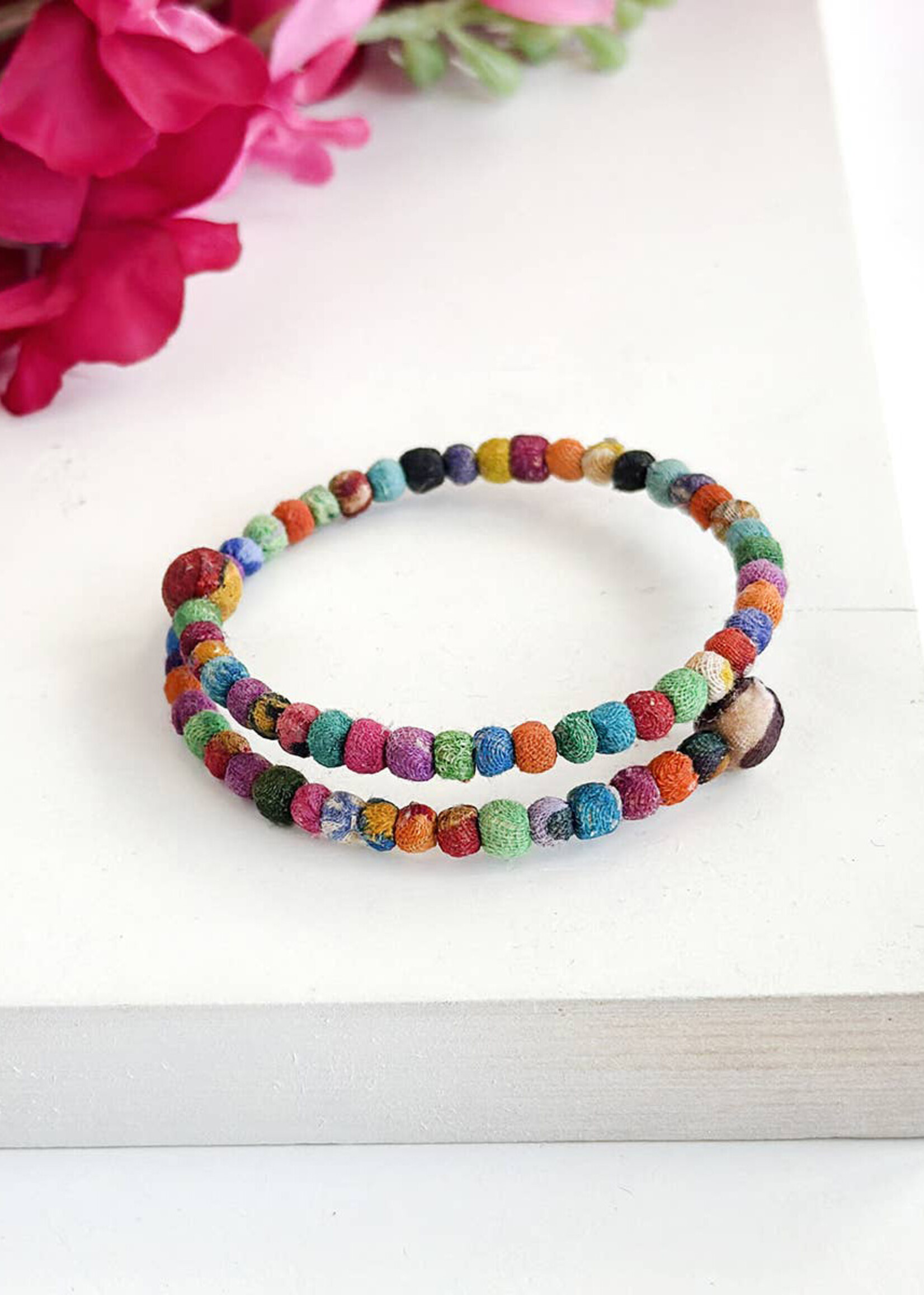 WorldFinds Kantha Milieu Overlap Bracelet