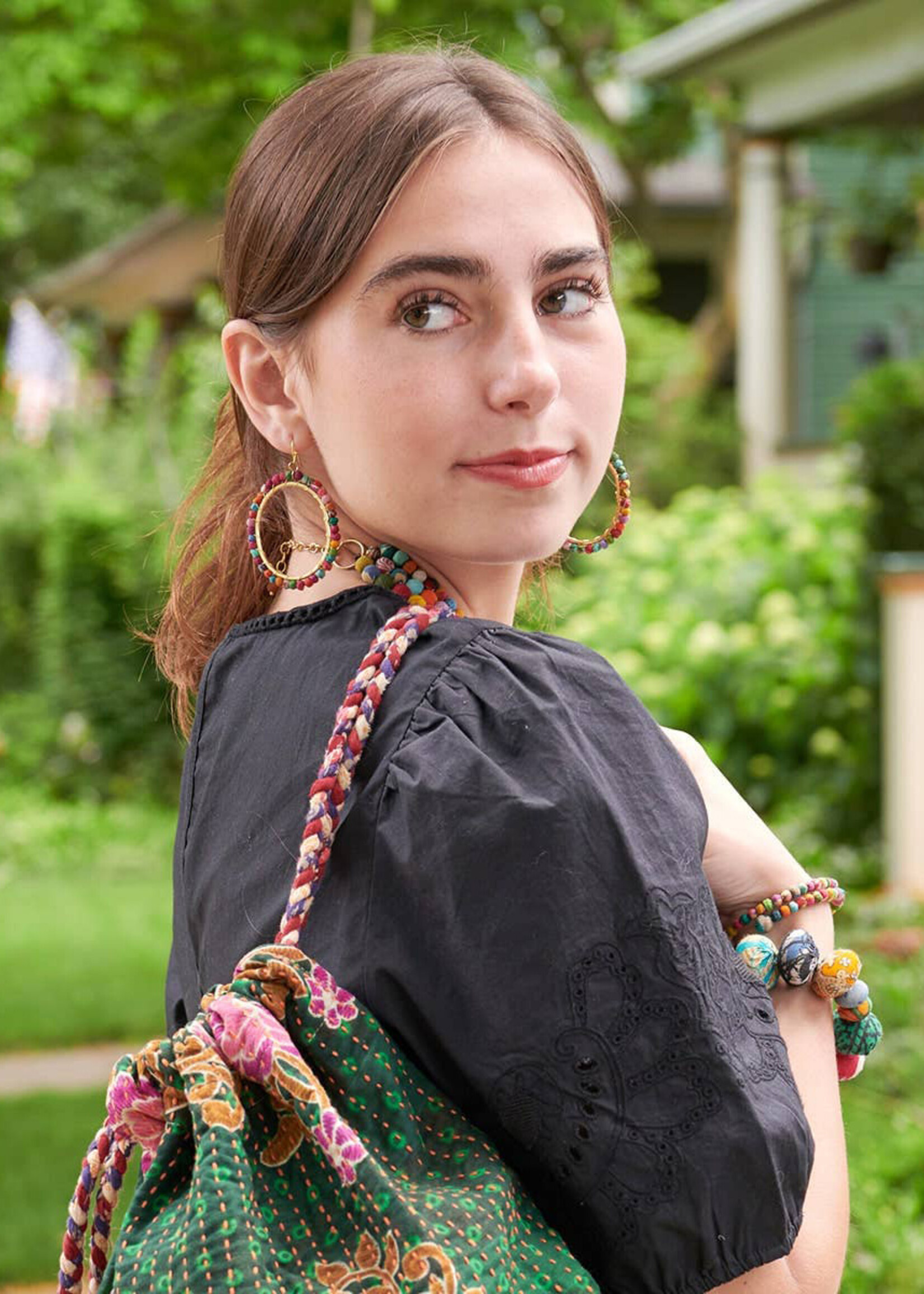 WorldFinds Kantha Milieu Overlap Bracelet