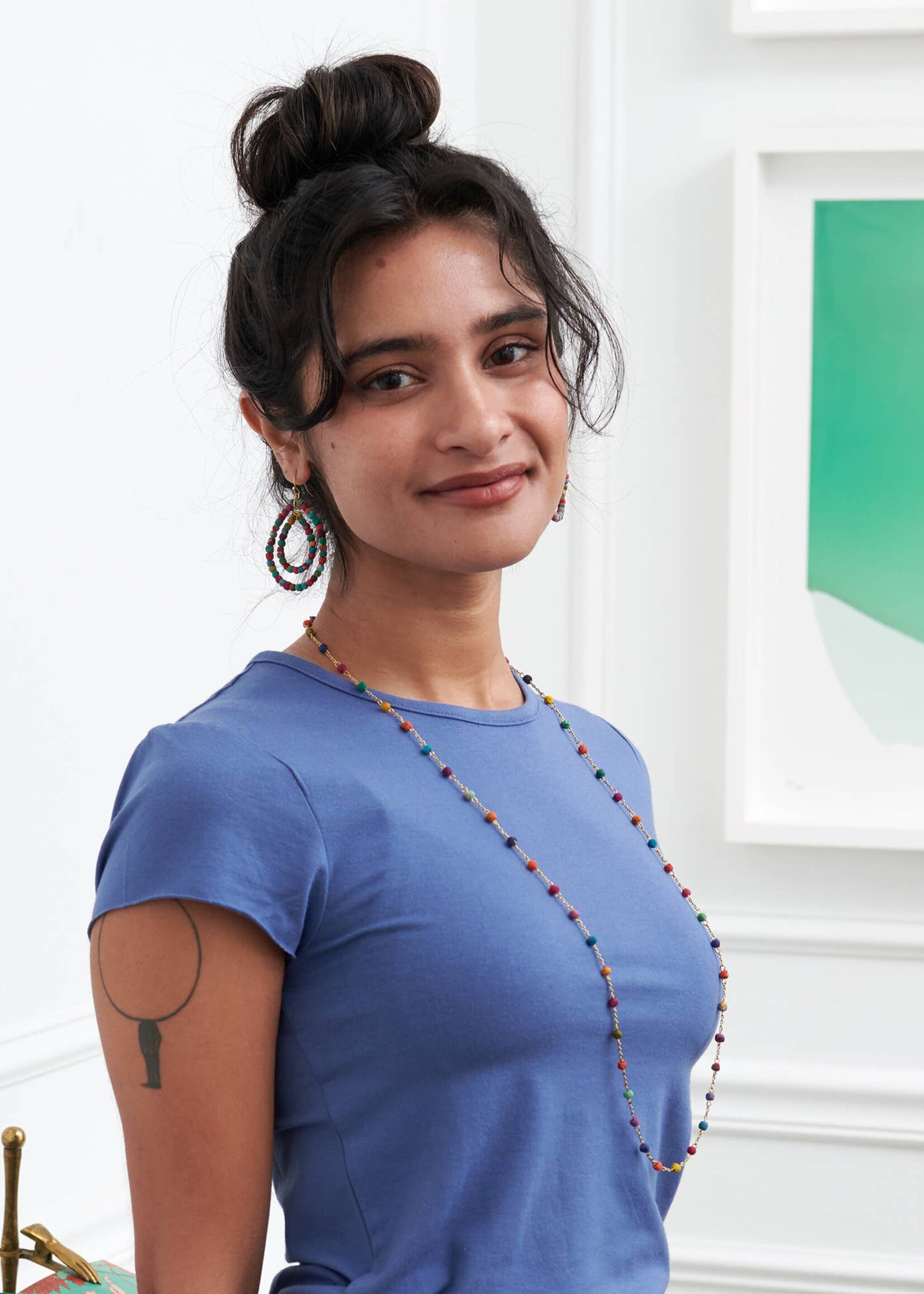 WorldFinds Dotted Kantha Milieu Necklace