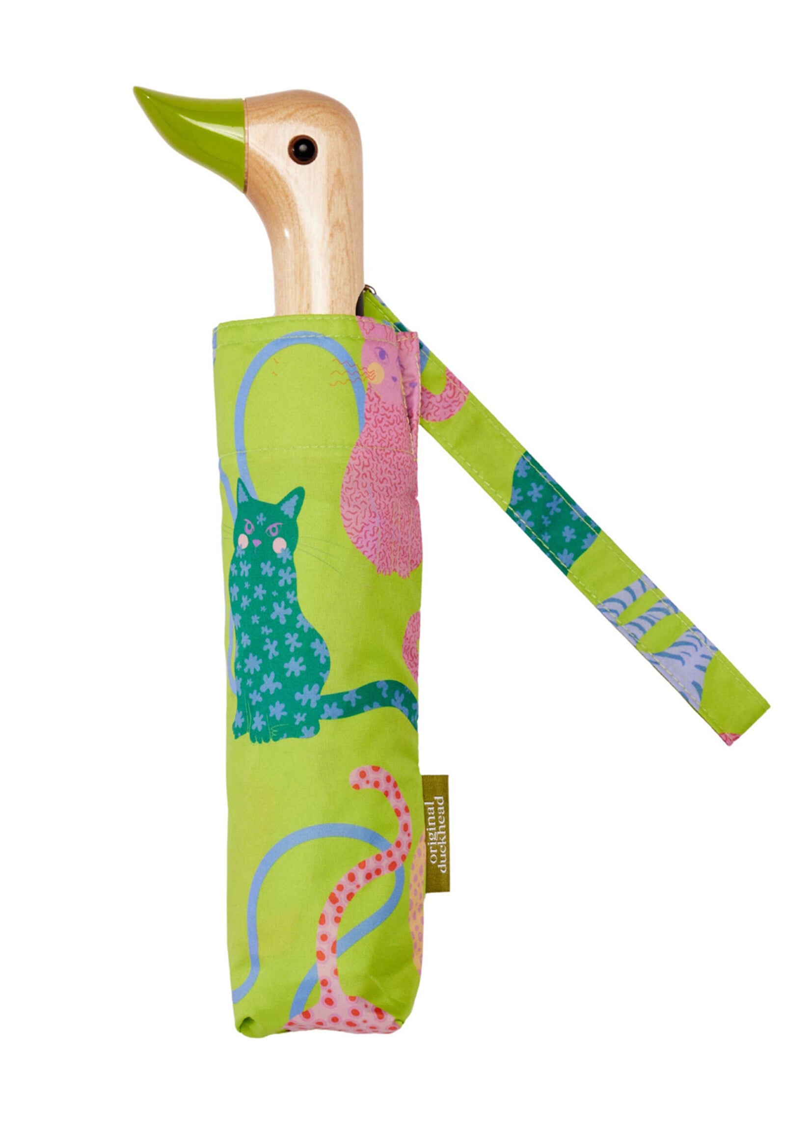 Original Duckhead Lime Arty Cats Duckhead Umbrella