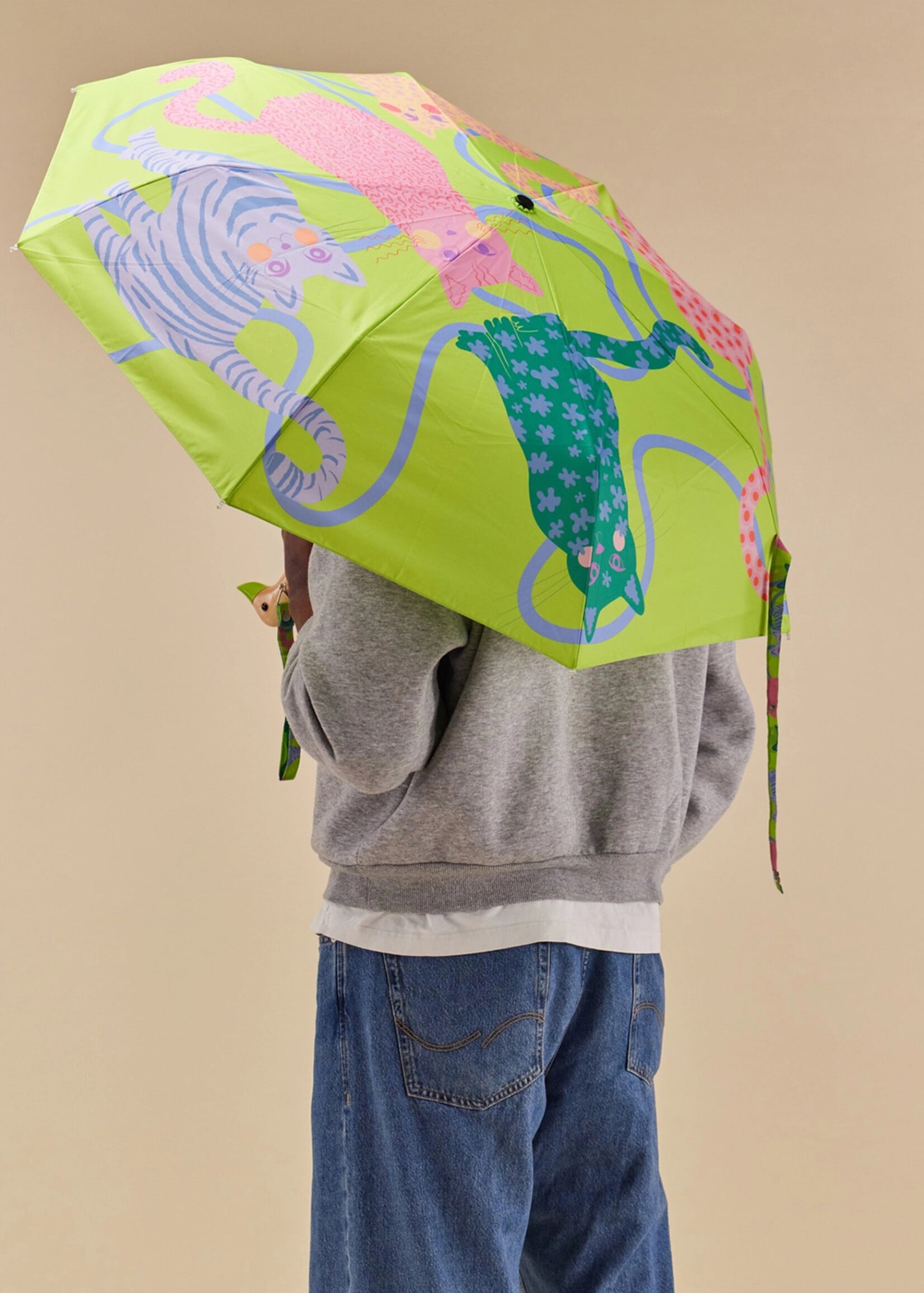 Original Duckhead Lime Arty Cats Duckhead Umbrella