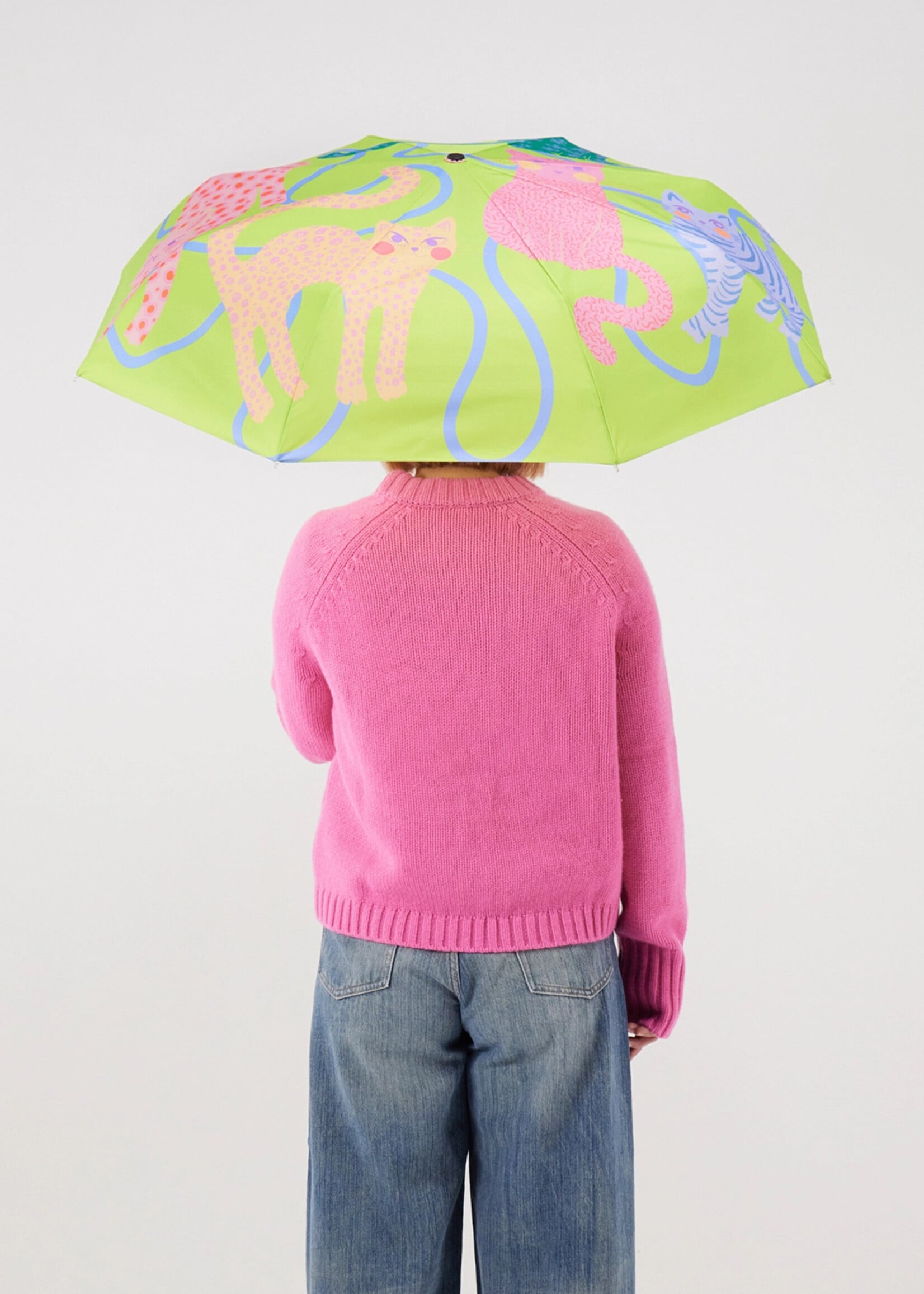 Original Duckhead Lime Arty Cats Duckhead Umbrella