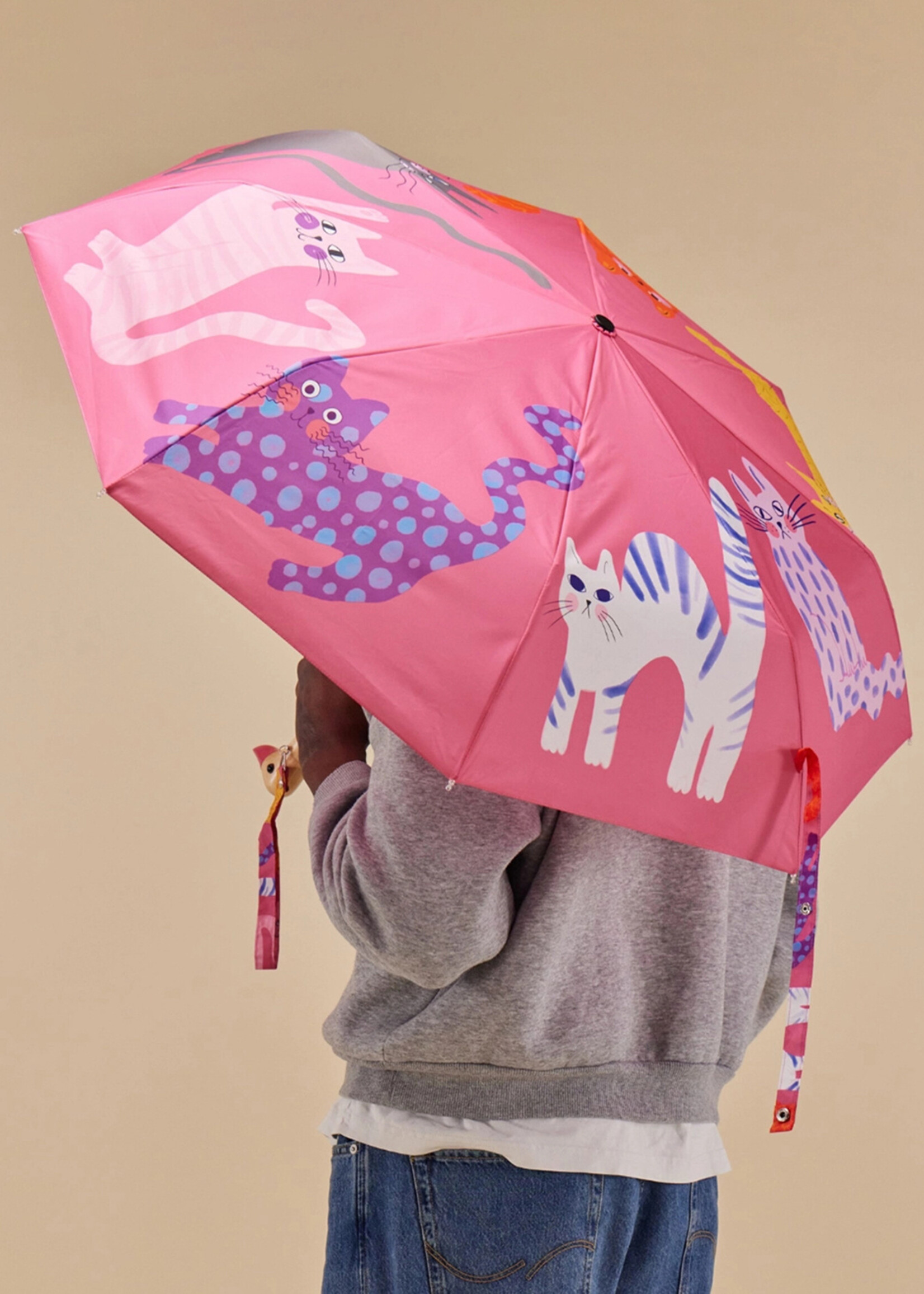 Original Duckhead Fuchsia Arty Cats Duckhead Umbrella