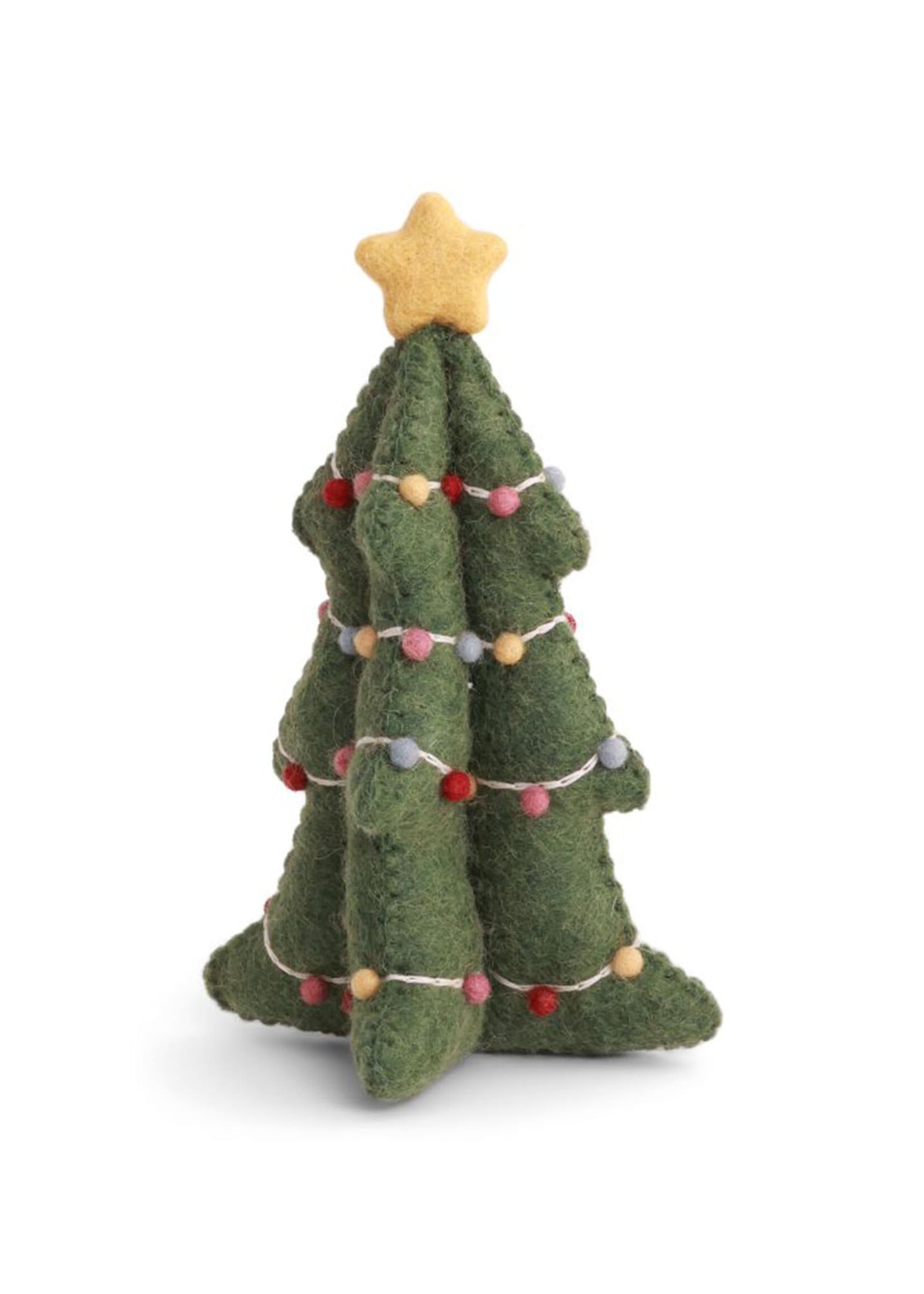 Gry and Sif 8" Felt Christmas Tree with Garland